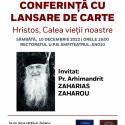 Conferință cu lansare de carte